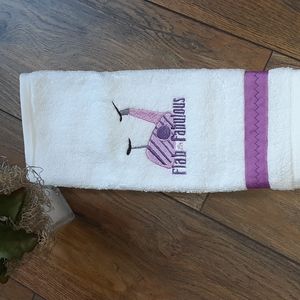 Gym/Workout embroidered towel